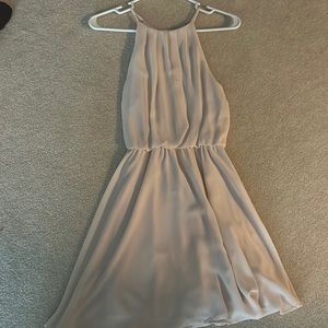 LUSH blush high neck dress